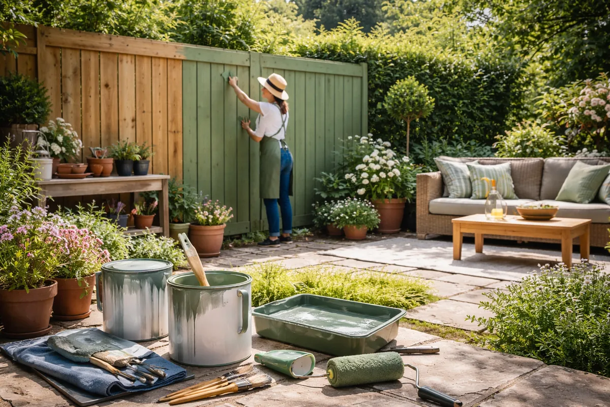 Comment choisir la peinture idéale pour rénover un jardin extérieur