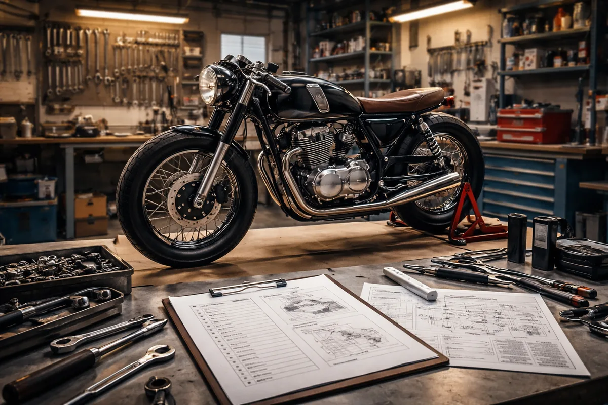 Quelle fiche atelier créer pour la restauration d'une moto classique