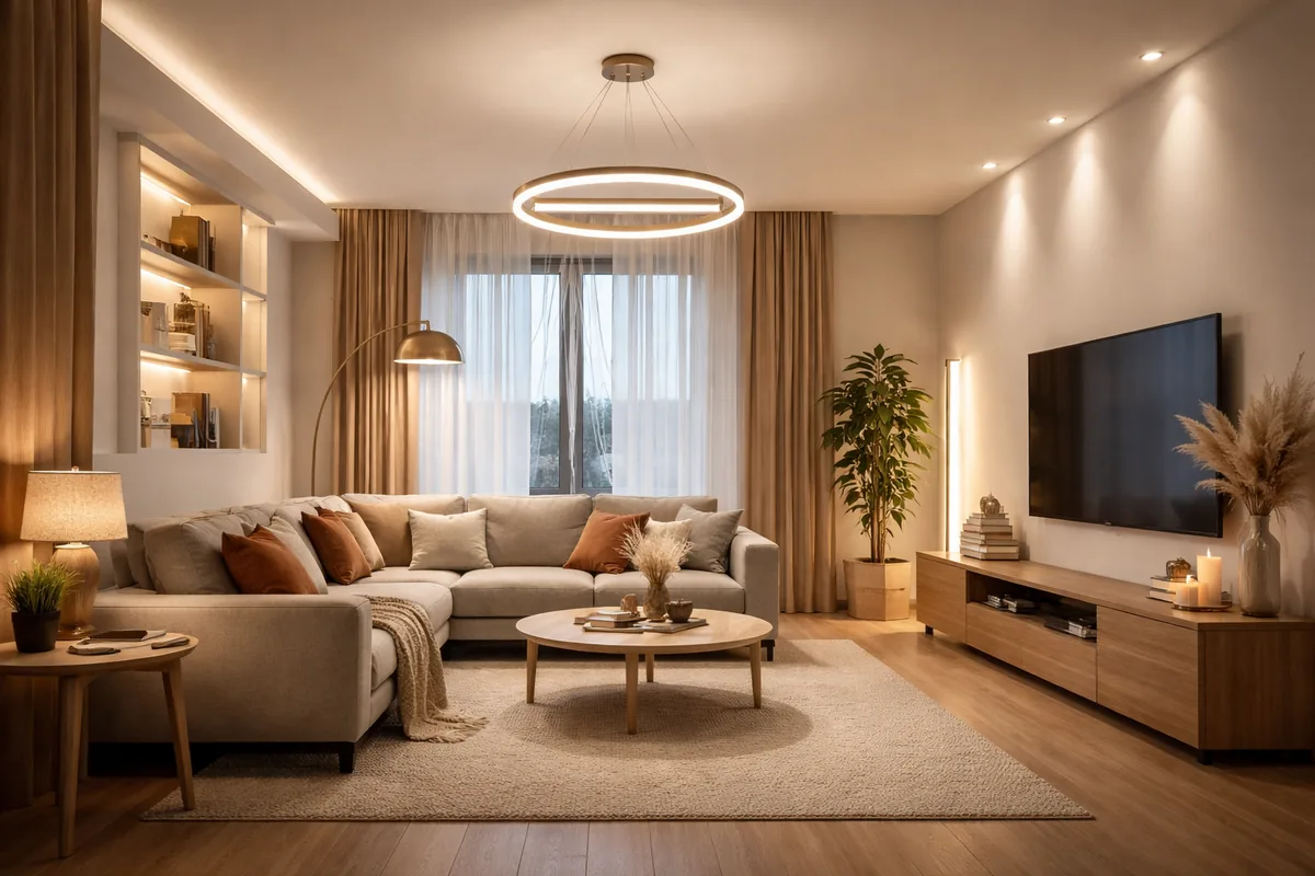 Comment choisir le bon éclairage pour un salon de 40 m²